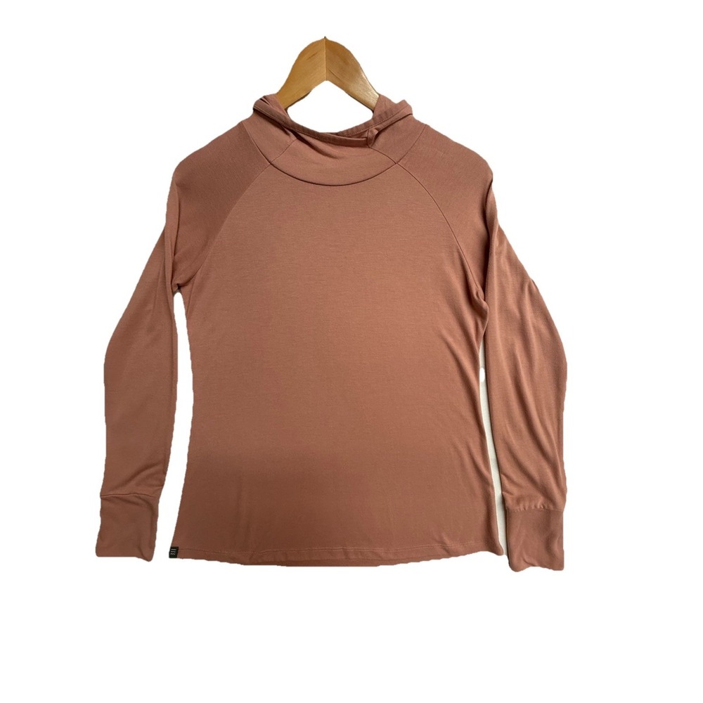 Free Fly Apparel Womens Lightweight Hooded Pullover in Dusty Rose